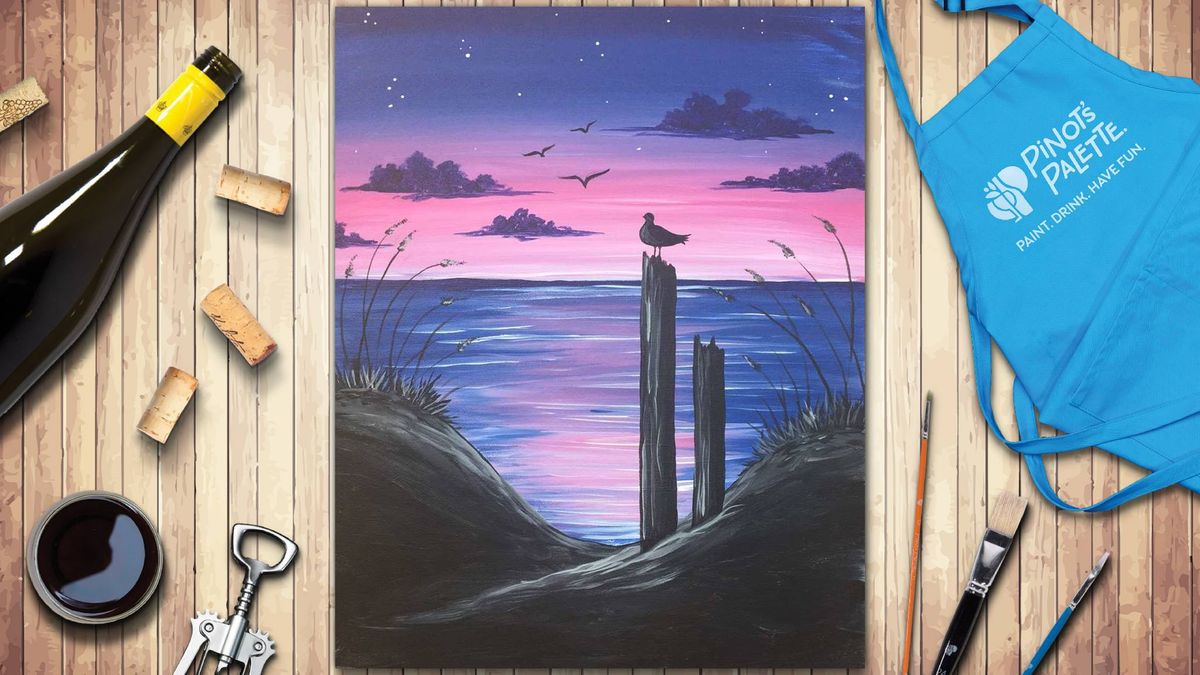 Ocean Serenity at Dusk - Paint and Sip 