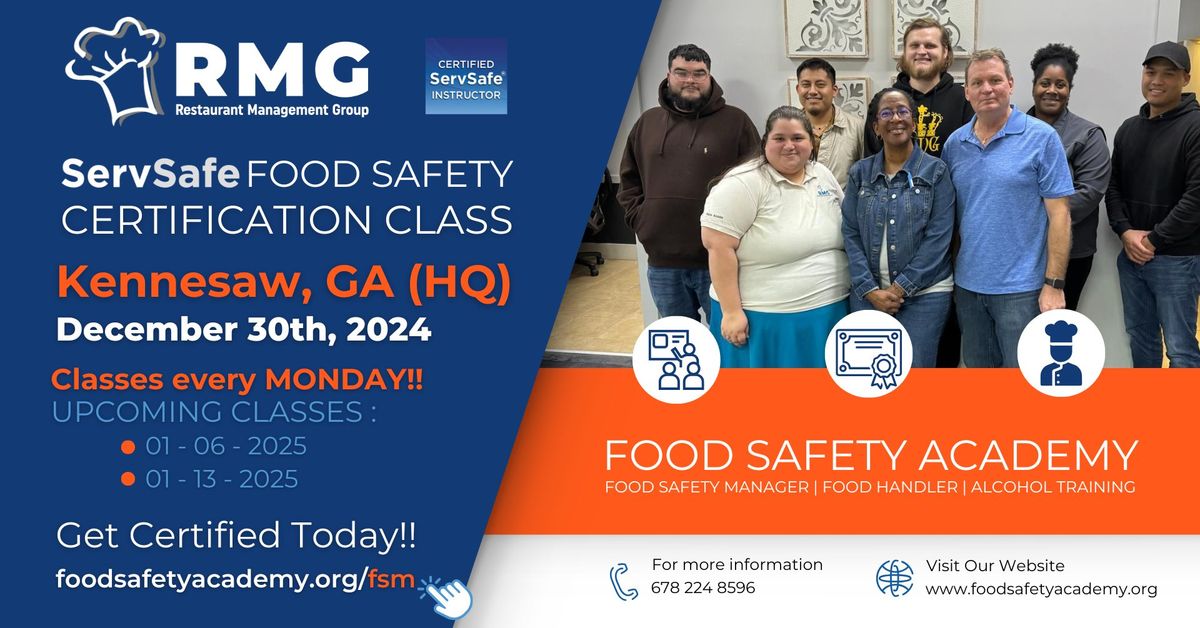 ServSafe - Food Safety Certification Class