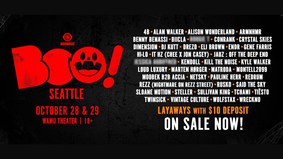 Boo! Seattle 2022 @ Wamu Theater (18+) \\O\/ #RaveMeetup