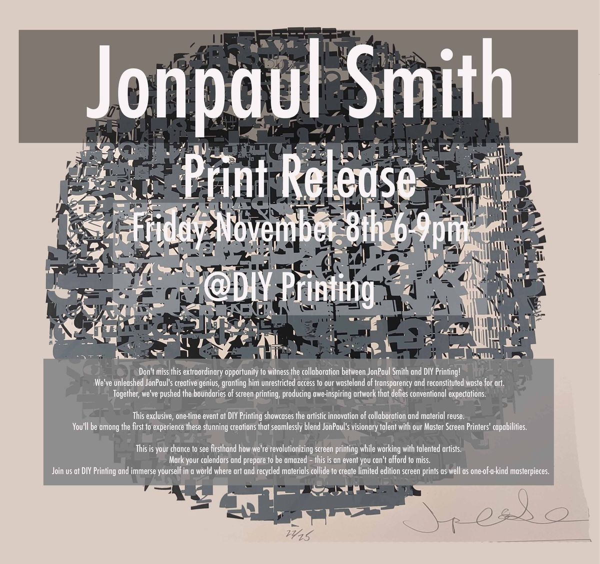 Jonpaul Smith Print Release