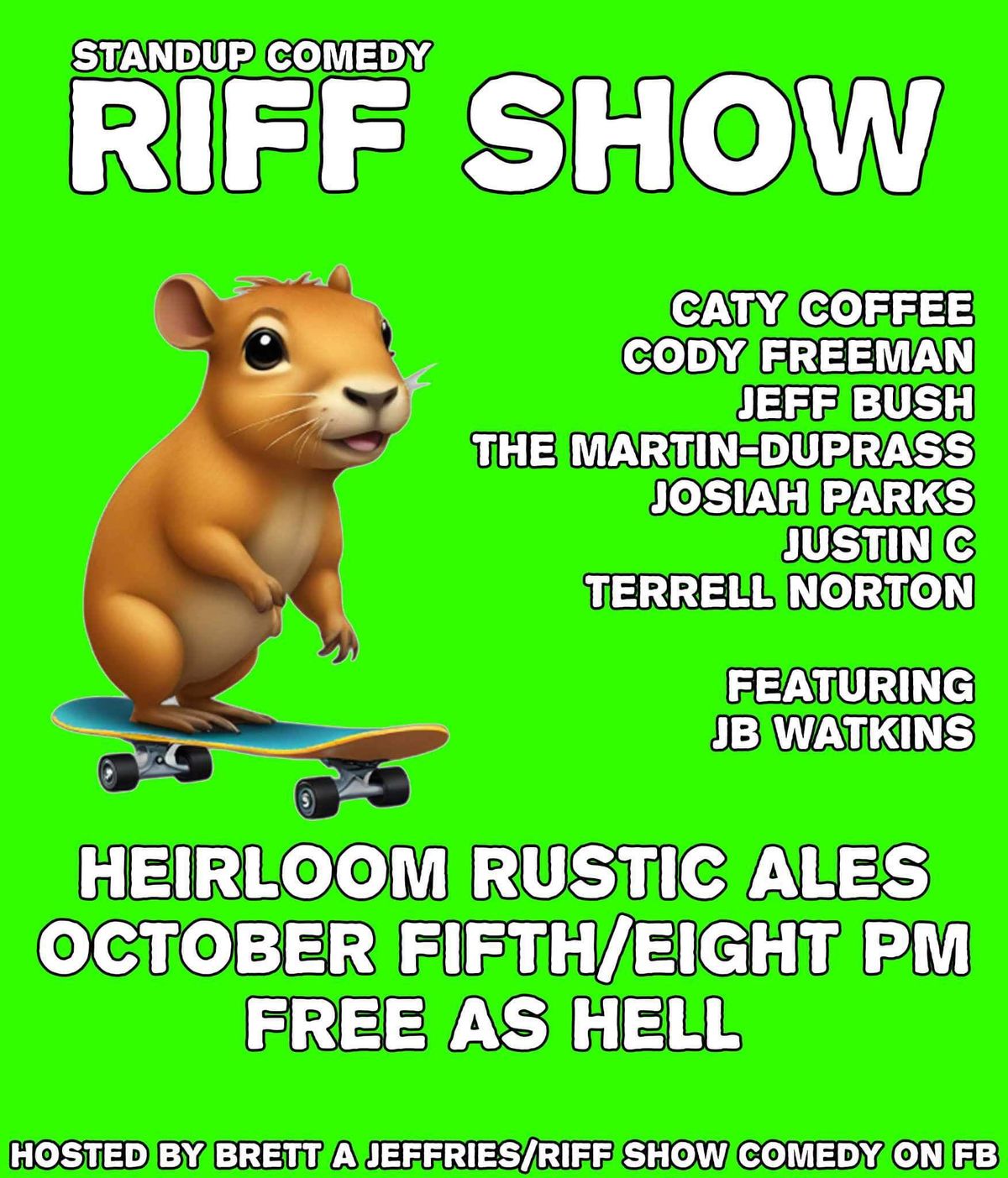 Riff Show hosted by Brett Jeffries