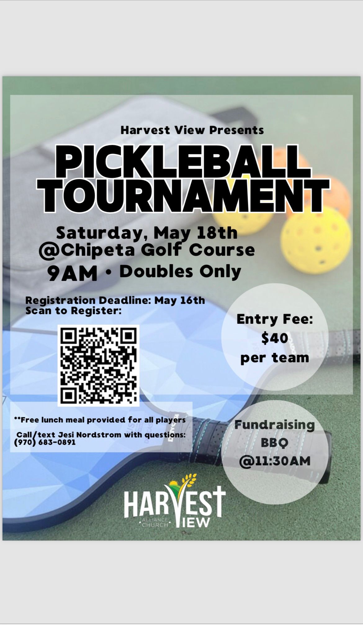 Pickleball Tournament and Fundraiser
