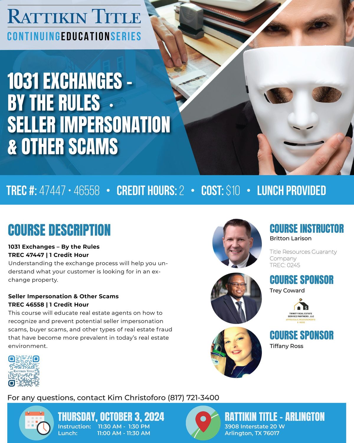 1031 Exchanges \u2013 By the Rules \u2022 Seller Impersonation & Other Scams