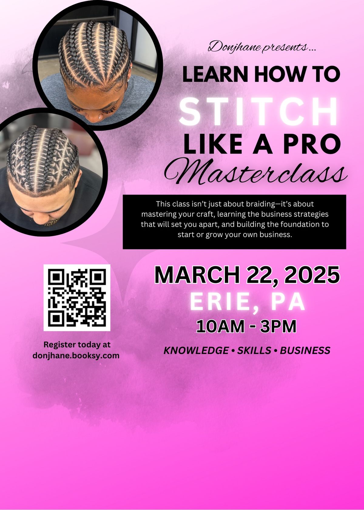 Donjhane Presents: Stitch Braid Masterclass