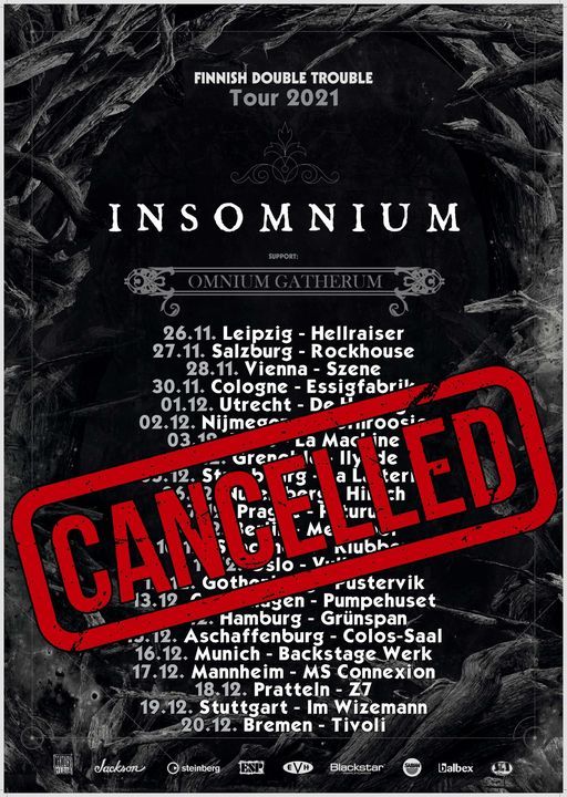 Abgesagt: Insomnium + Omnium Gatherum l Backstage M\u00fcnchen