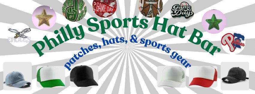 Philly Sports Hat and Patch Bar 