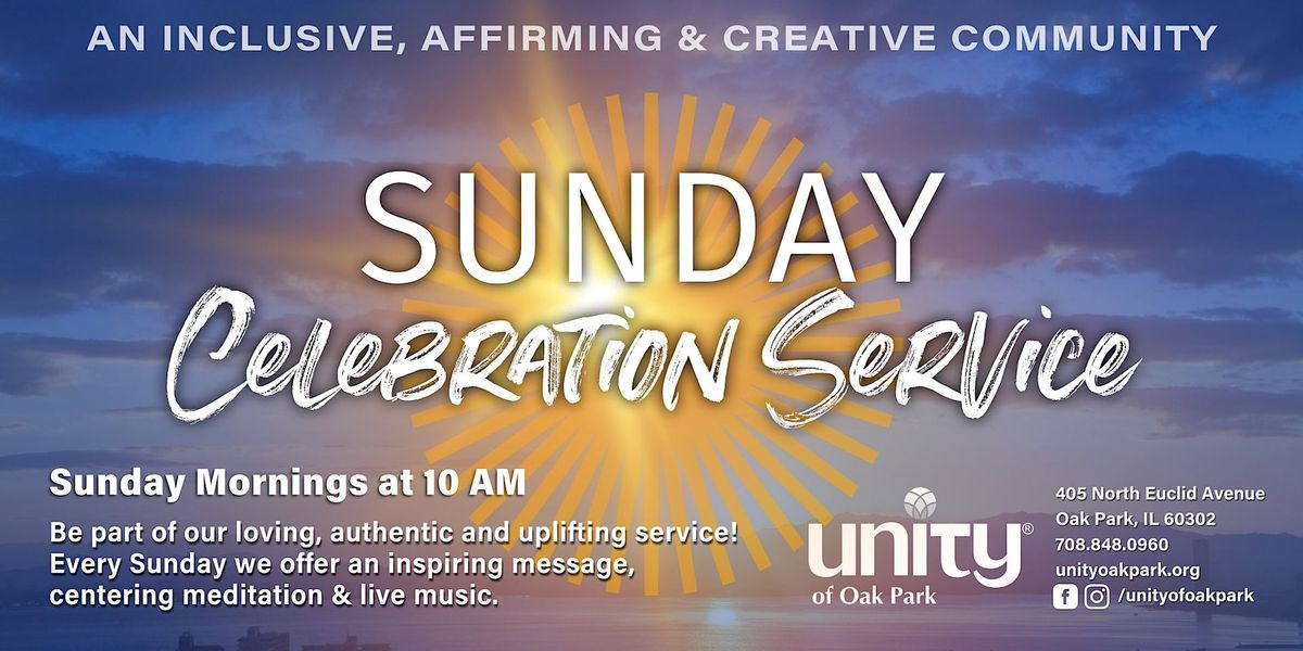 Sunday Service with Inspiring message, music, meditation & youth education