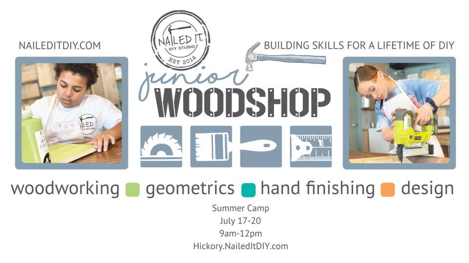 Summer Weekly Camp: Junior Woodshop Week 2023