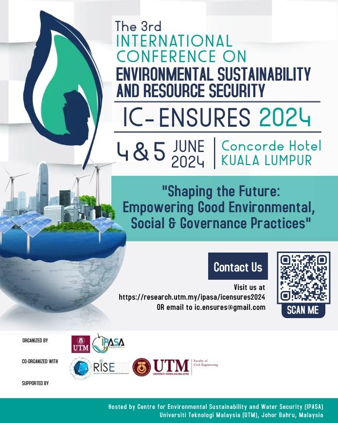 The 3rd International Conference on Environmental Sustainability and Resource Security -IC-ENSURES24