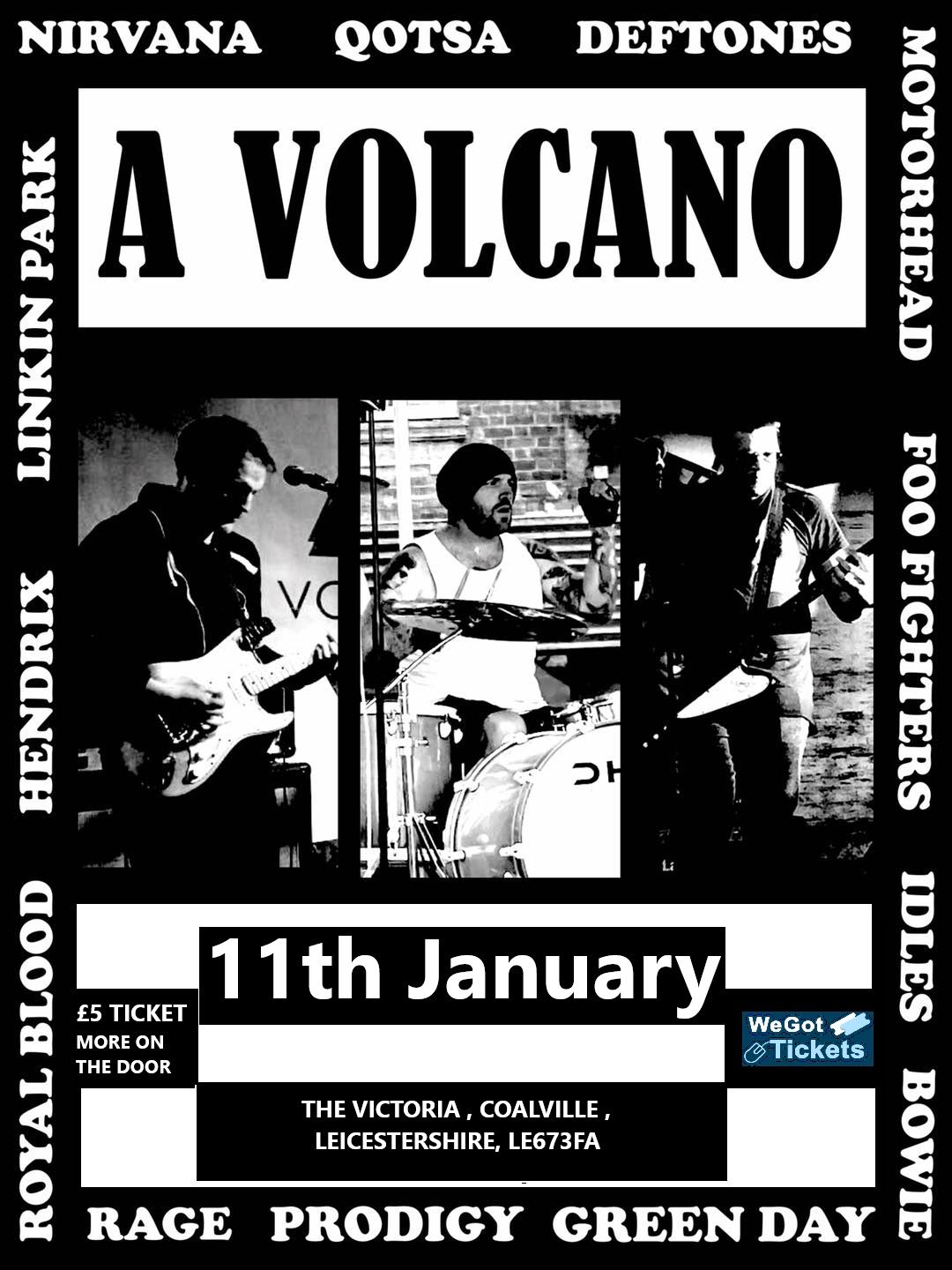 A VOLCANO alternative rock covers band 