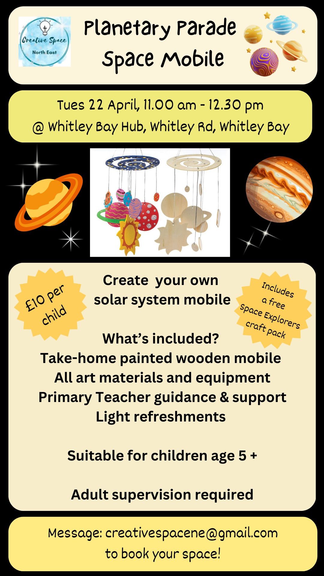 Kids - Planetary Parade Space Mobile