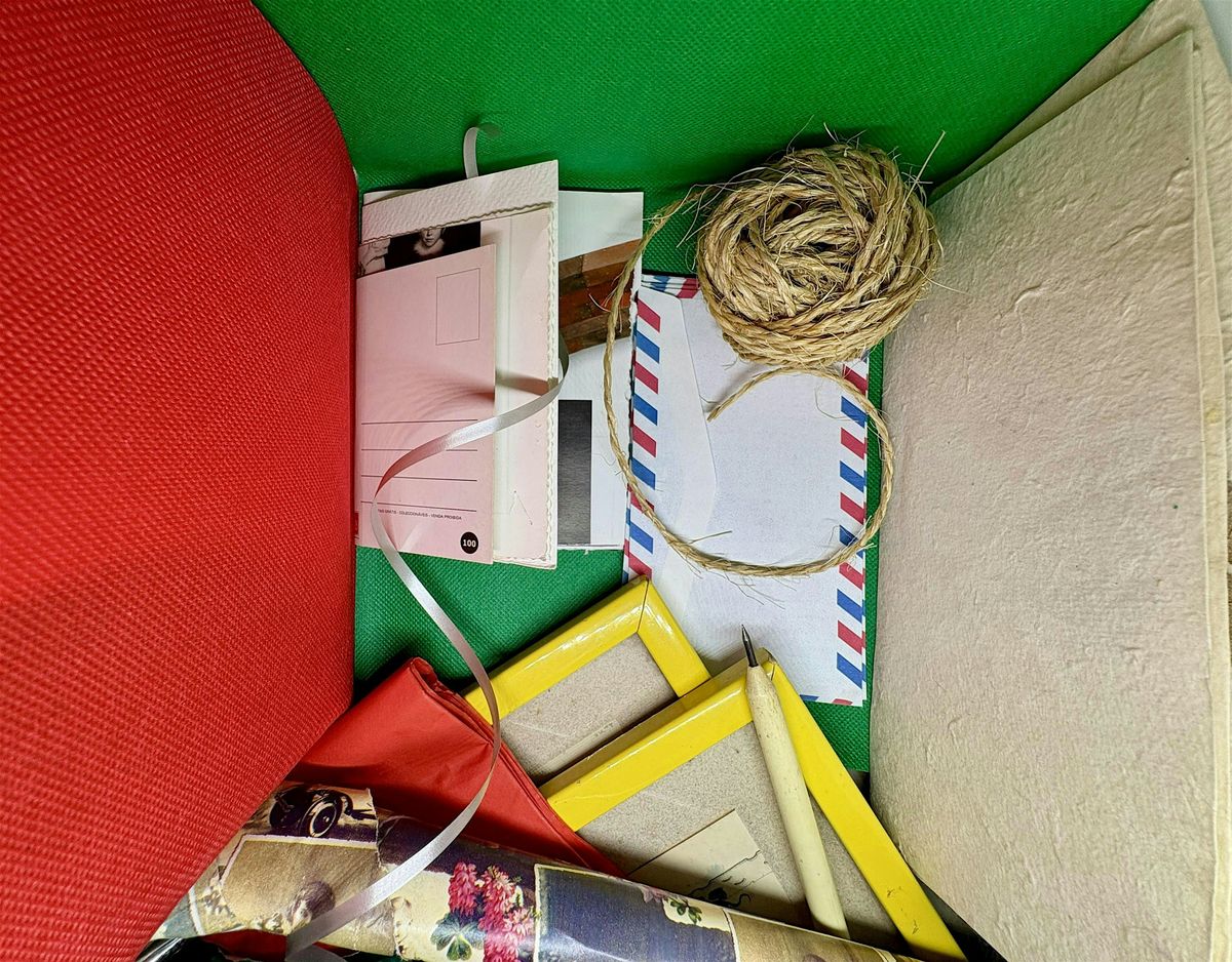 Handmade Gifts Making \u2013 notebooks, postcards and framed collage