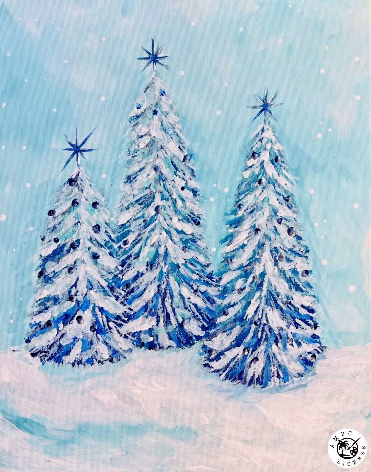 Learn to Paint: Snow is Falling