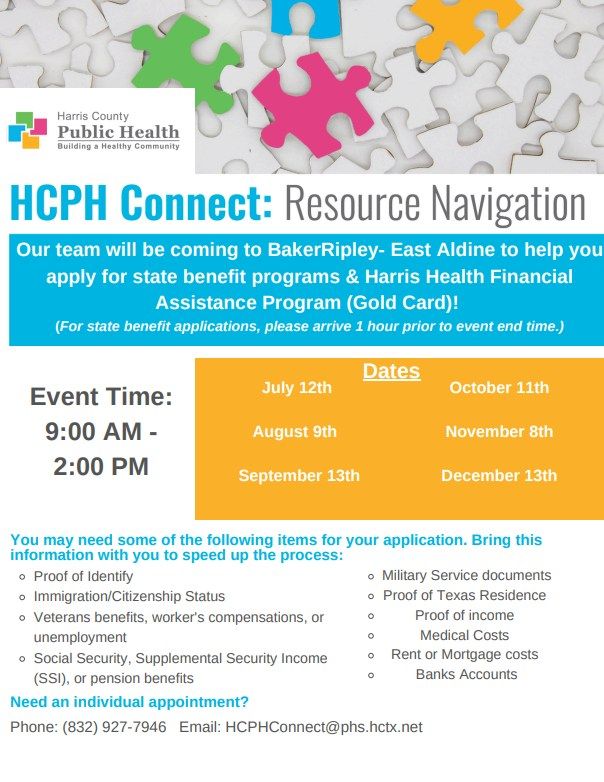 HCPH Connect: Gold Card application Assistance