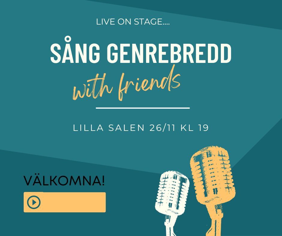 Konsert med s\u00e5ng genrebredd 