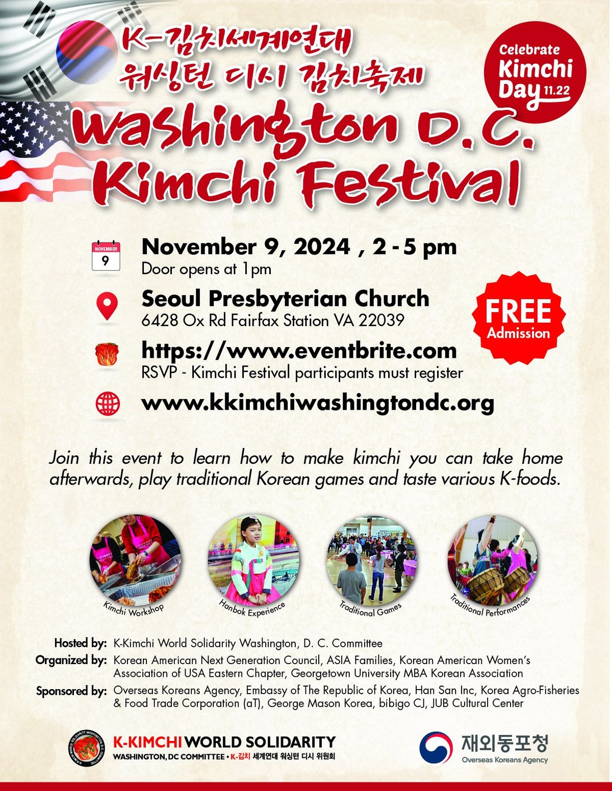 K Kimchi Festival Washington DC 2024