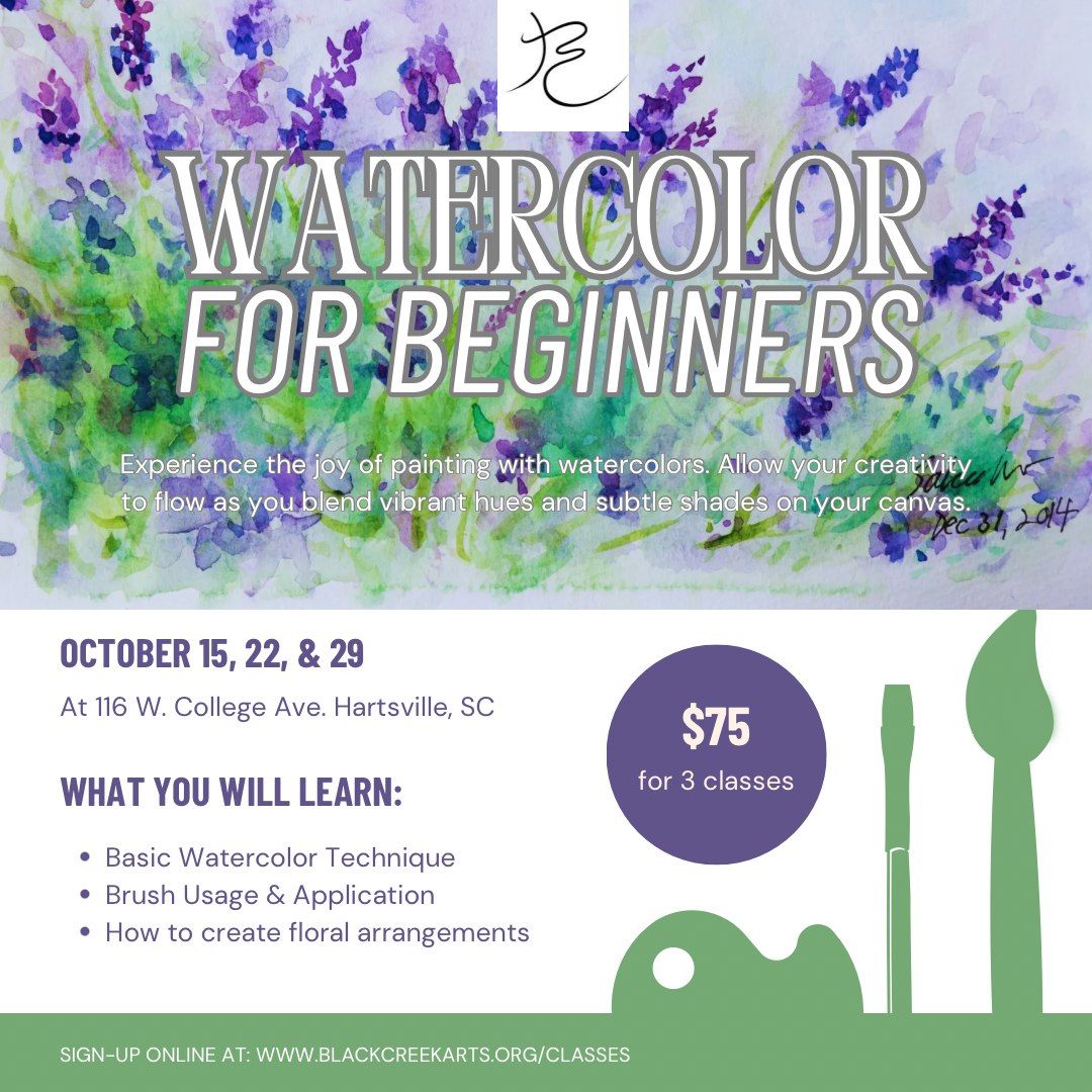 WATERCOLOR FOR BEGINNERS WITH EMBER ESTRIDGE