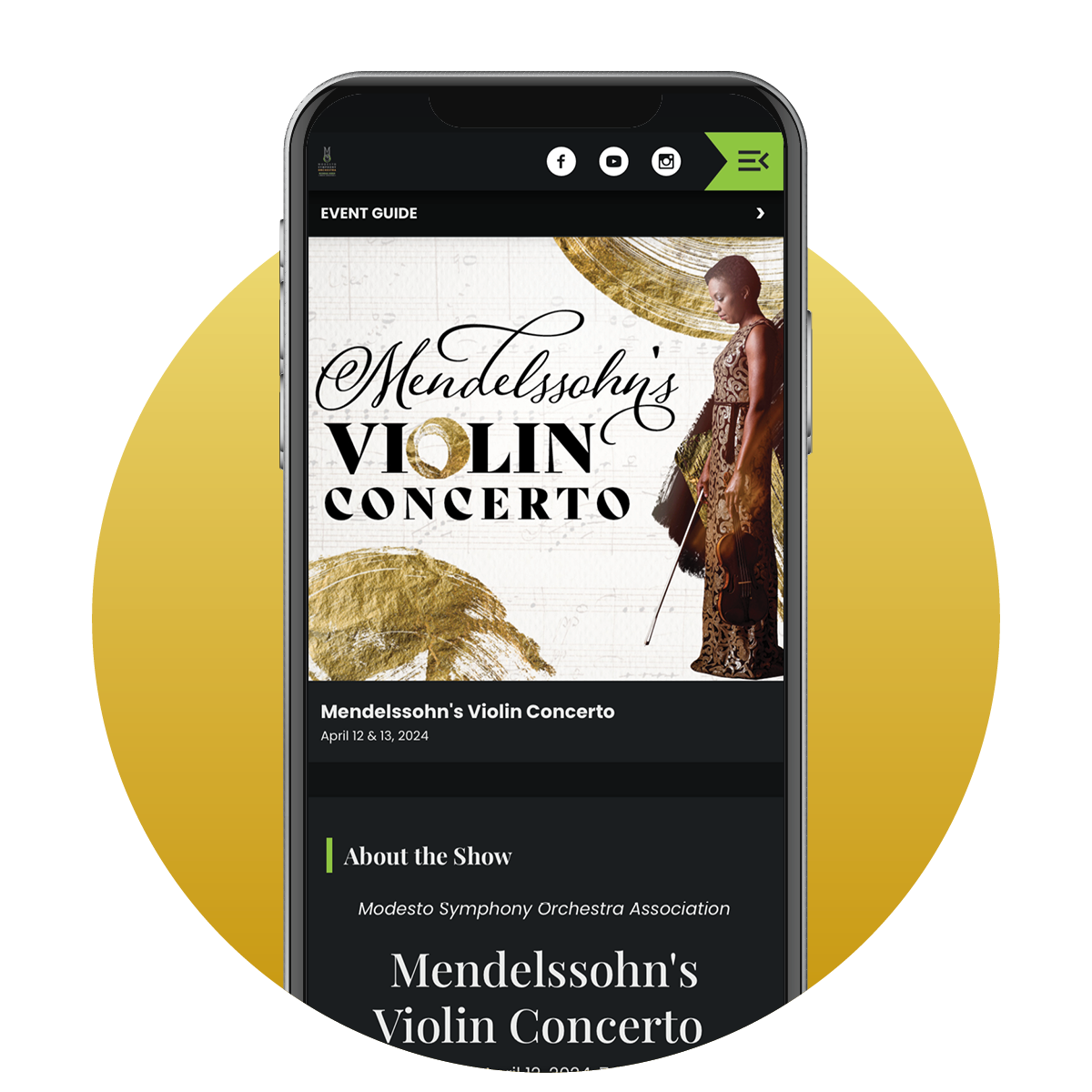 Mendelssohn Violin Concerto at Pioneer Center for the Performing Arts