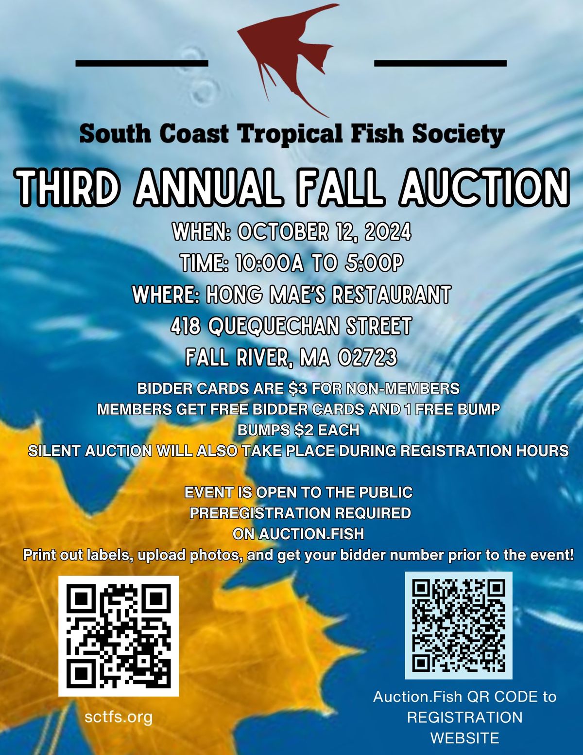 SCTFS Third Annual Fall Auction