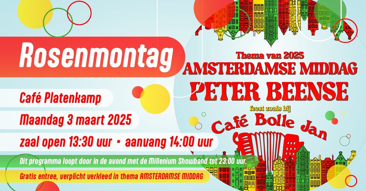 Rosenmontag Party 'Amsterdamse Middag'