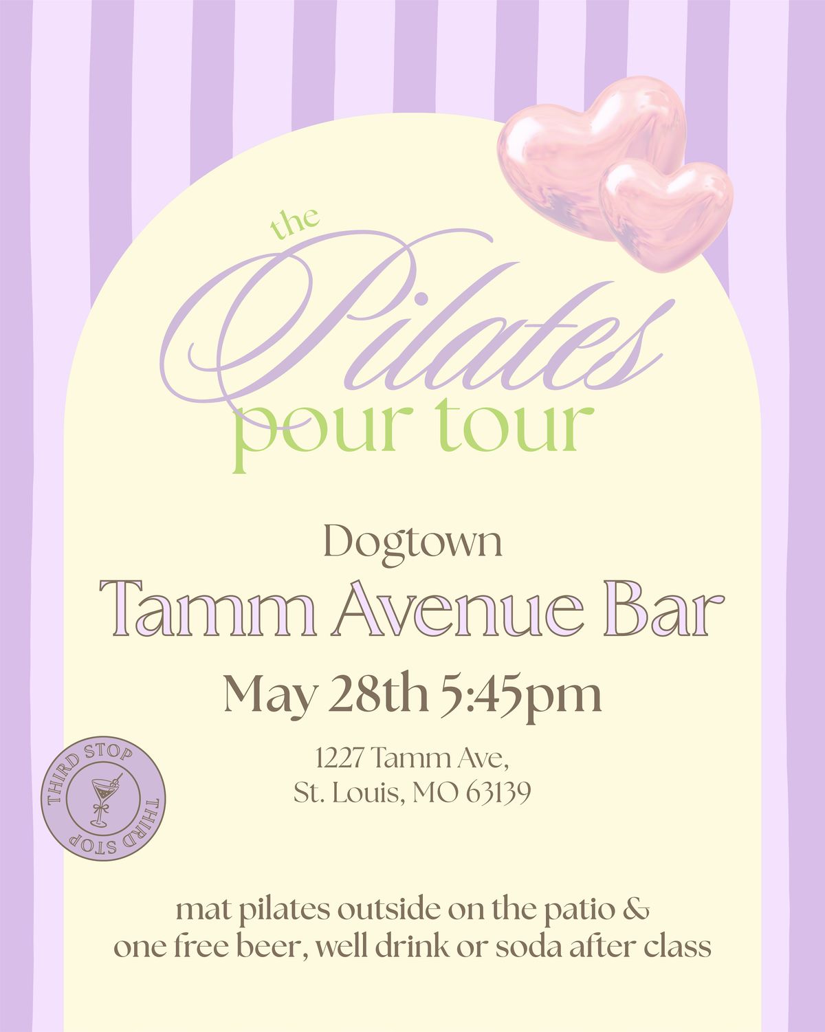 Pilates Pour Tour - Tamm Ave Bar