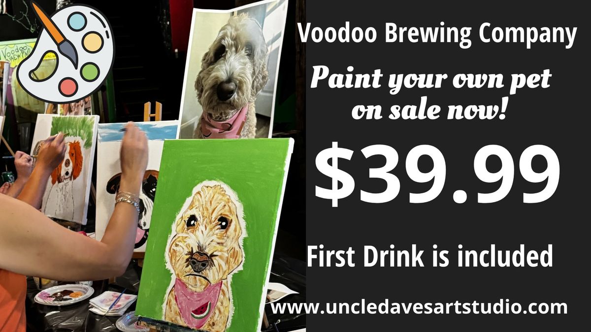 Voodoo Brewing Paint Your Pet!