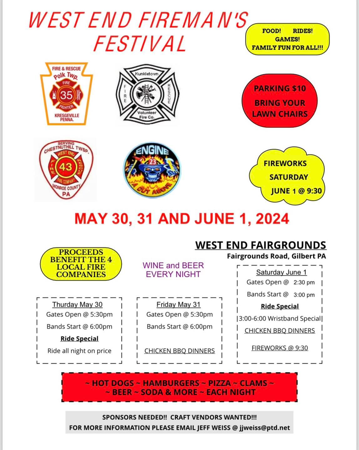 West End Fireman's Festival 2024