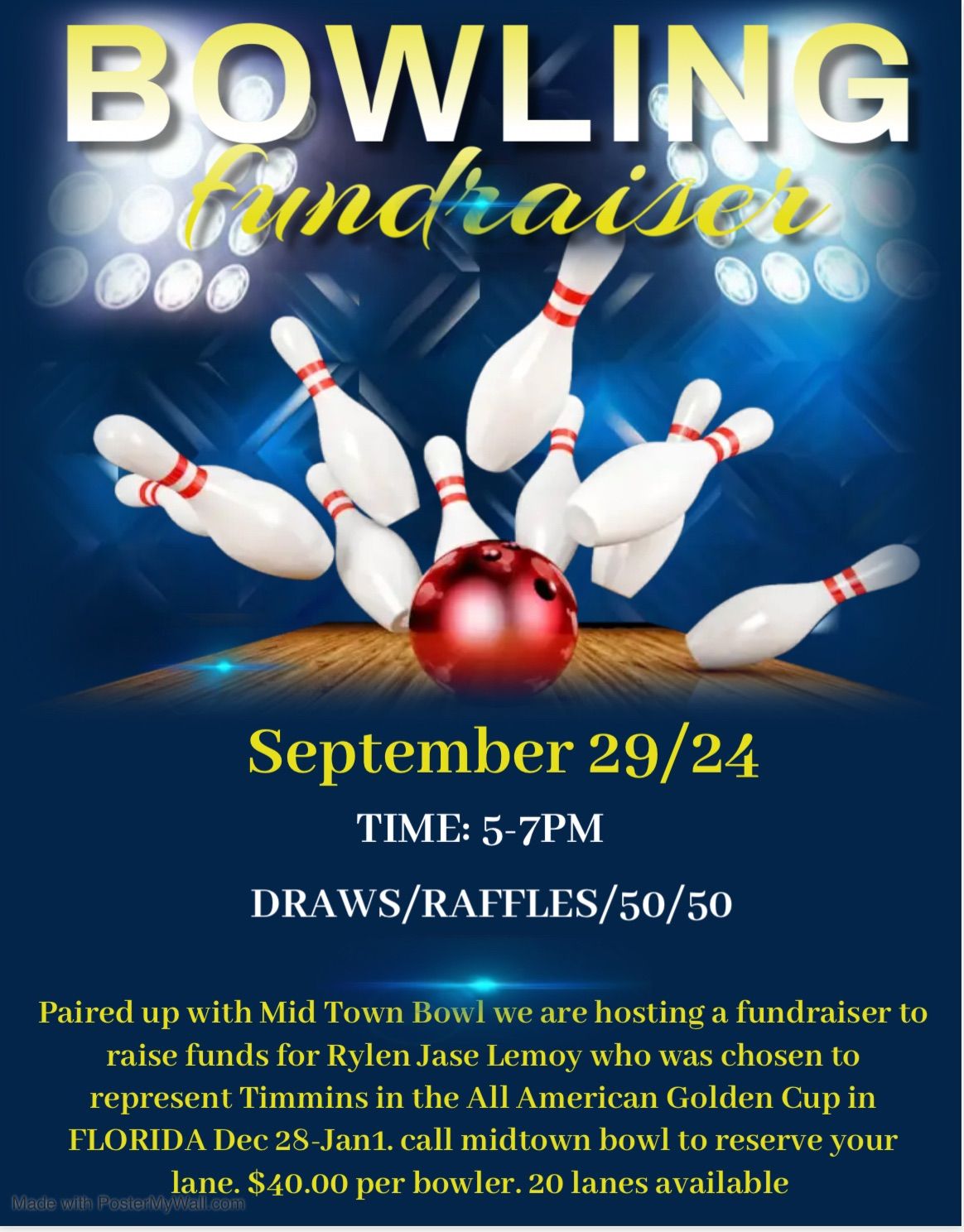 Rock N Bowl Fundraiser for Rylen Jase