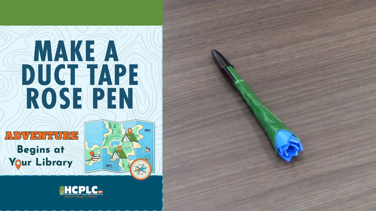 Make a Duct Tape Rose Pen
