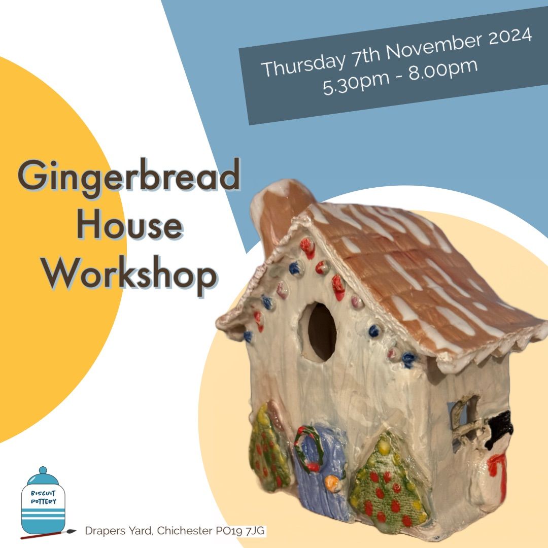 Pottery Christmas Gingerbread House Workshop