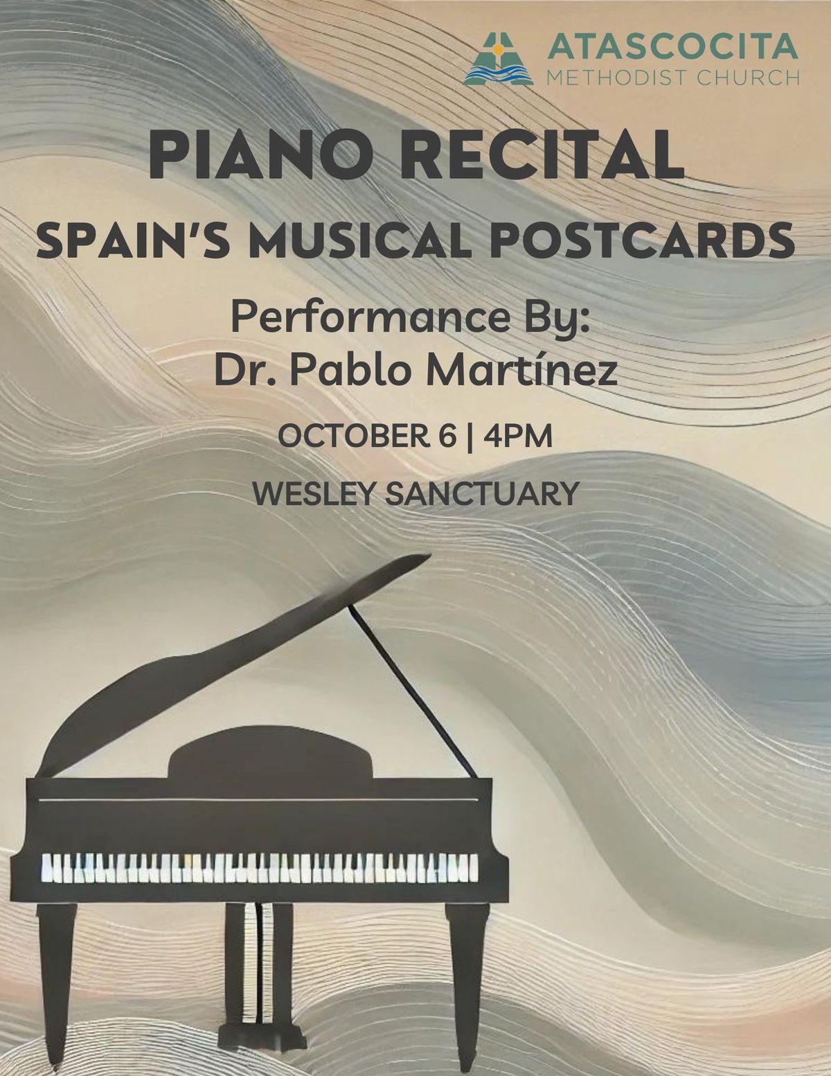 Spain's Musical Postcards: A Piano Recital by Dr. Pablo Martinez