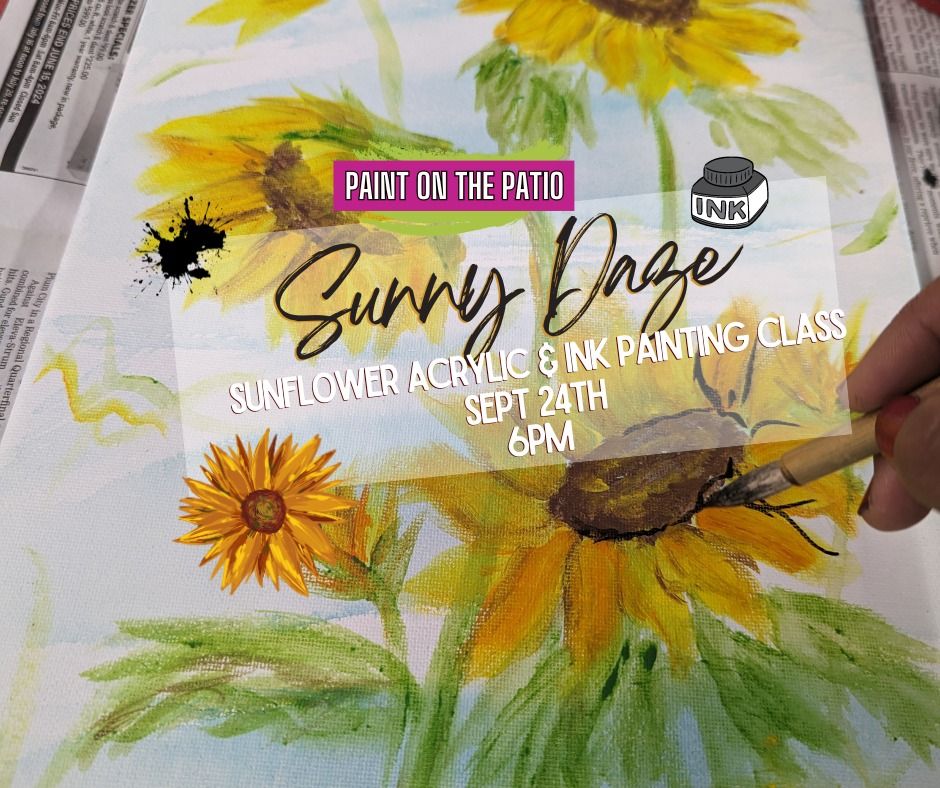 Sunny Daze - Acrylic and Ink Painting Class