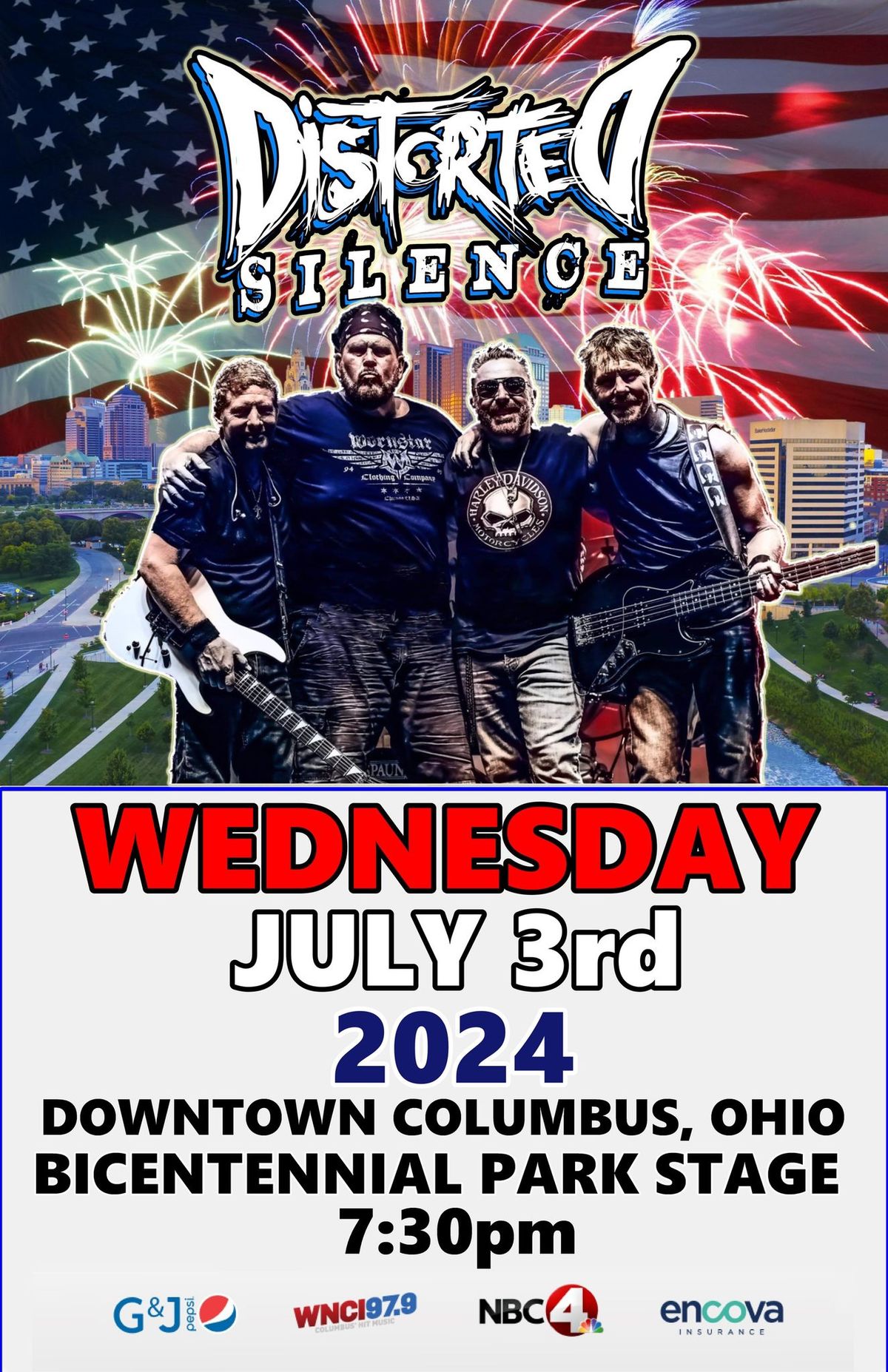 RED WHITE & BOOM DISTORTED SILENCE (Bicentennial Stage)