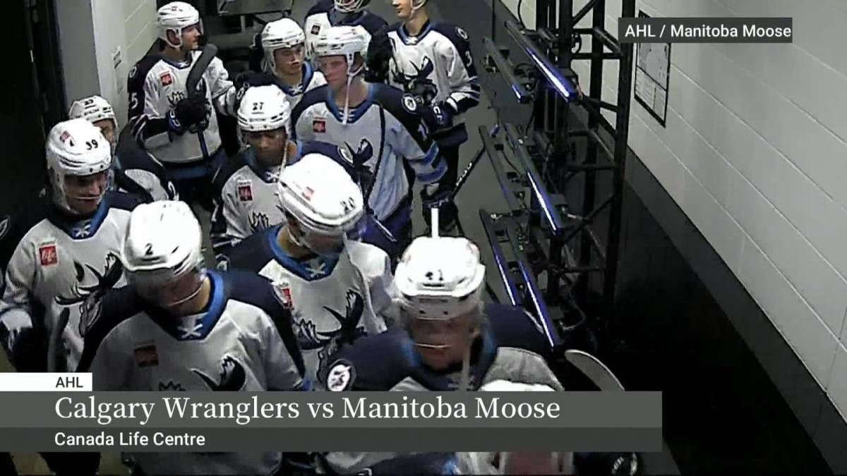 Parking Manitoba Moose at Calgary Wranglers
