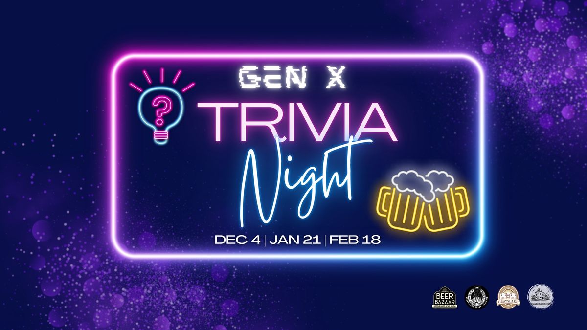 Gen X Trivia Night