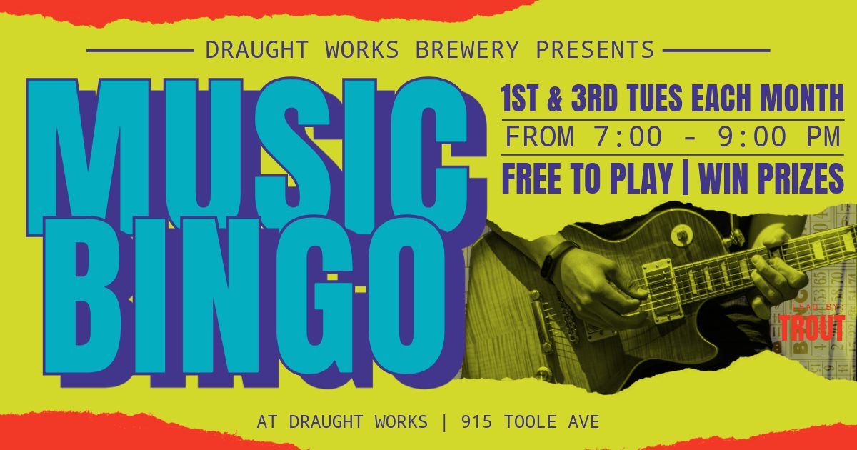 Music BINGO at Draught Works