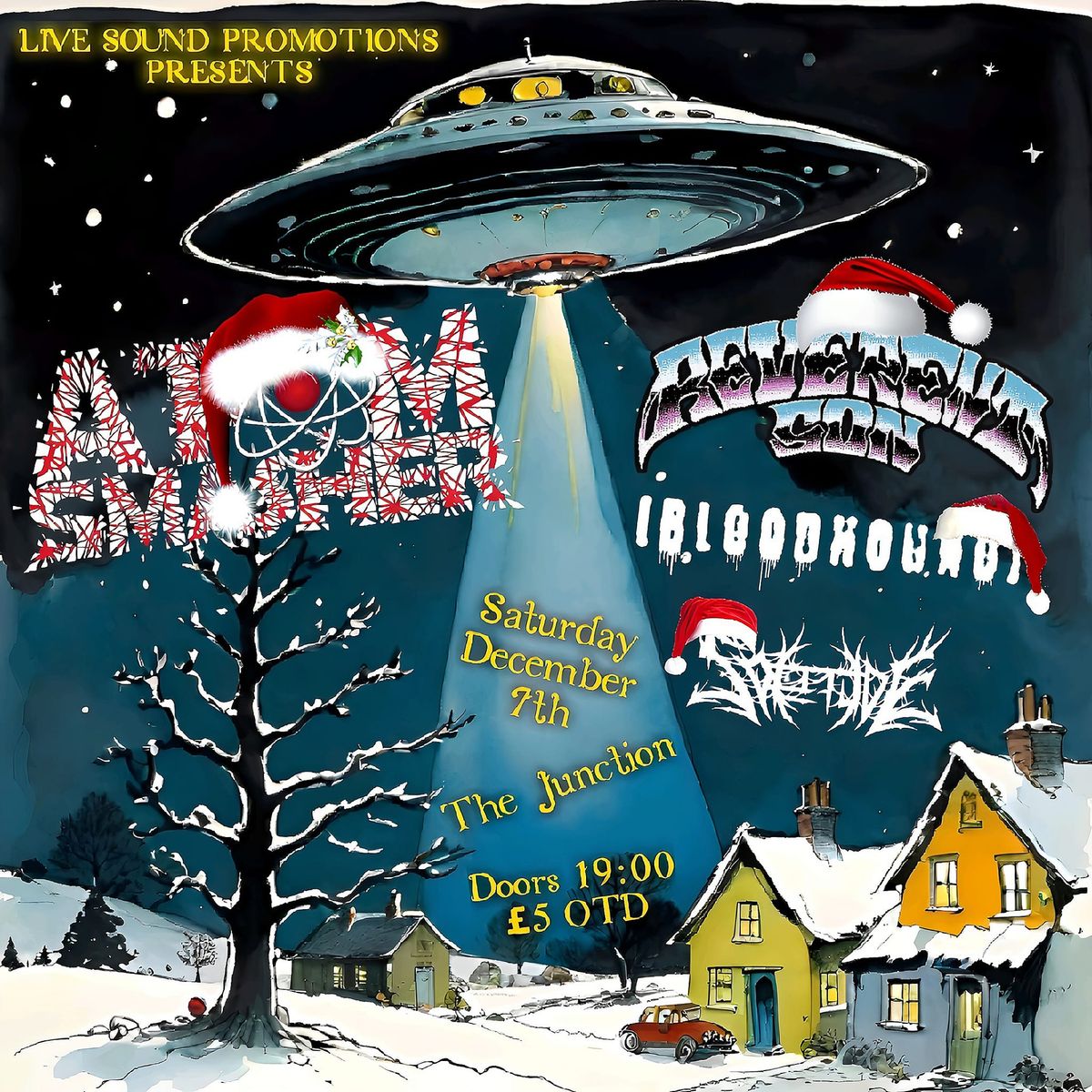 ATOM SMASHER w\/ REVERENT SON + BLOODHOUND + SOLITUDE @ THE JUNCTION 7\/12\/24