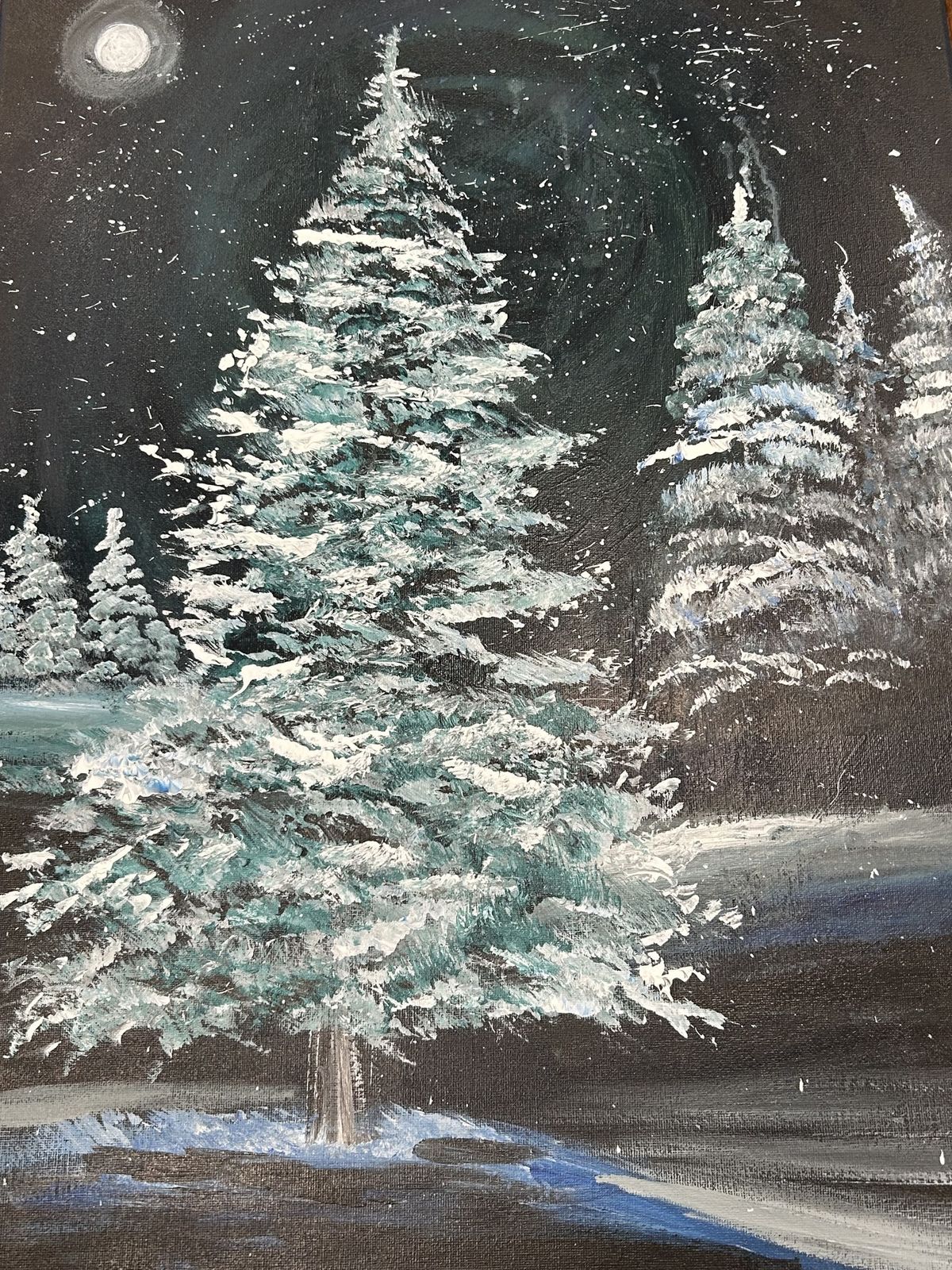 Winter Scene Painting