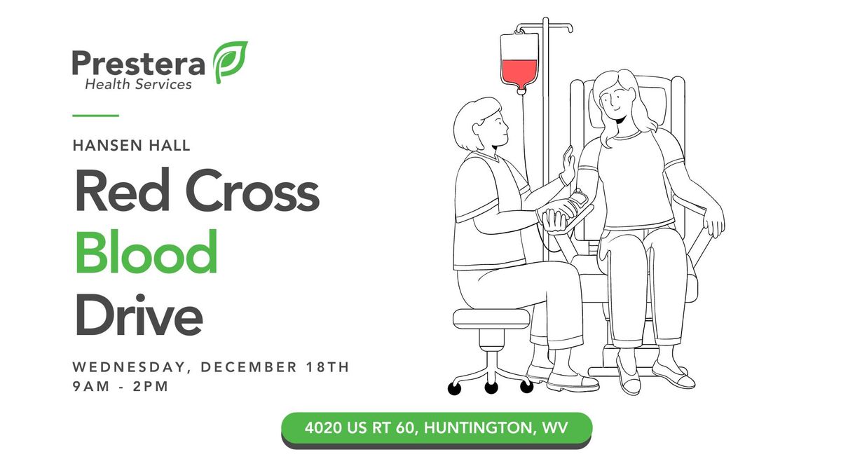 Red Cross Blood Drive - Prestera Health Services