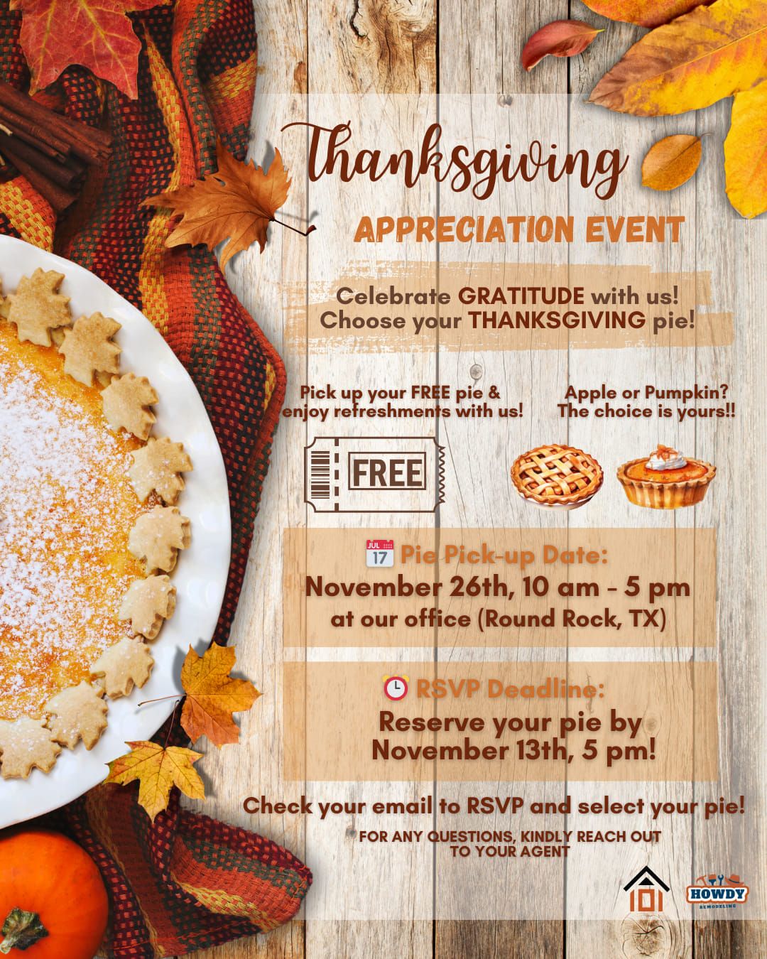 Thanksgiving Appreciation Event