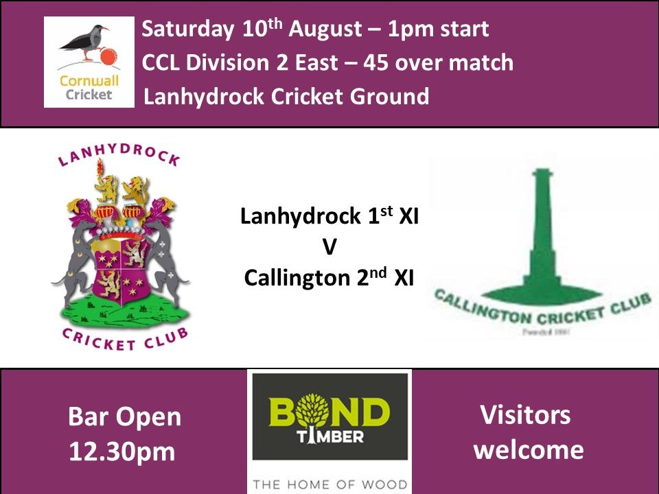 Lanhydrock 1st XI v Callington 2nd XI