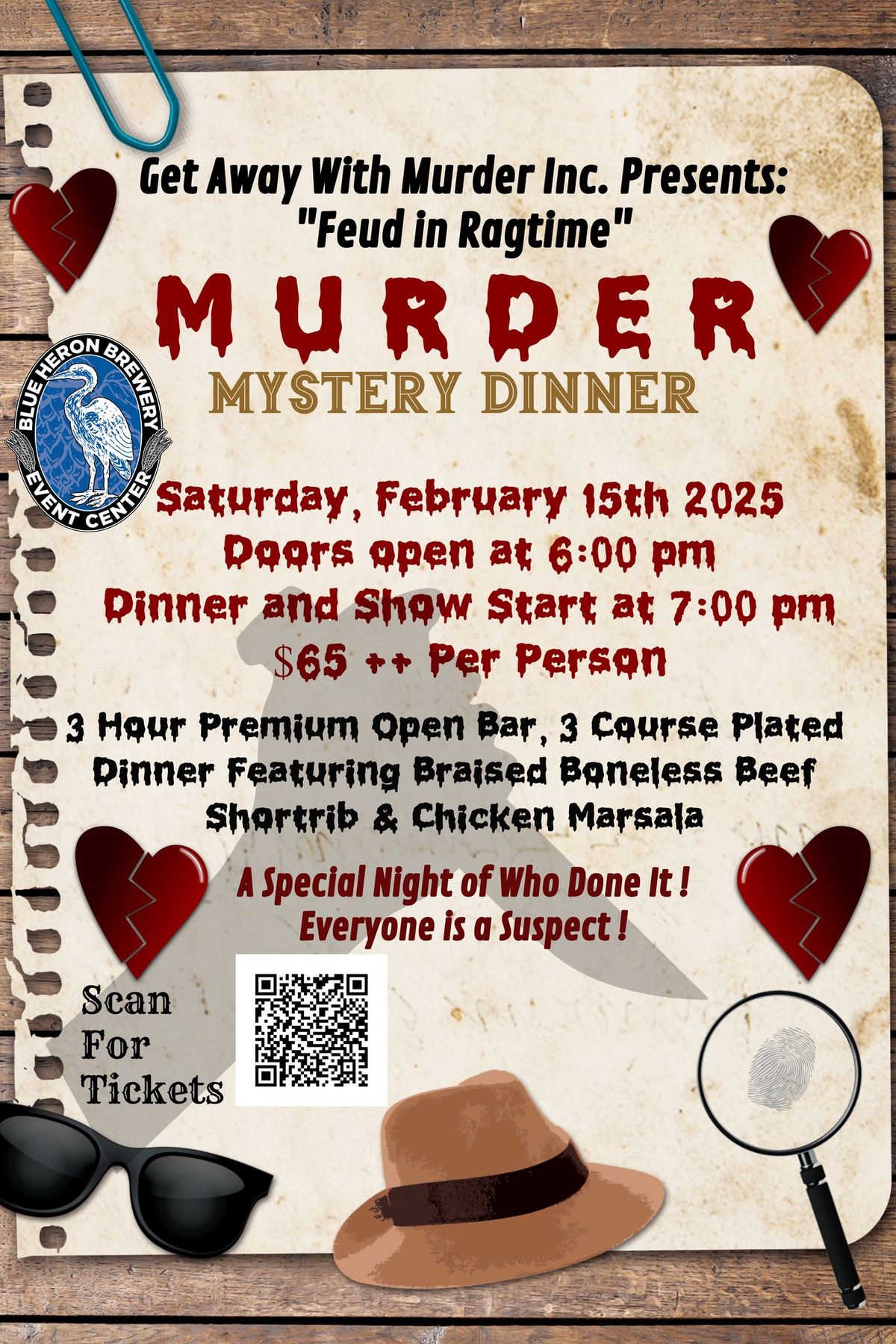 Murder Mystery Dinner in the Grand Ballroom