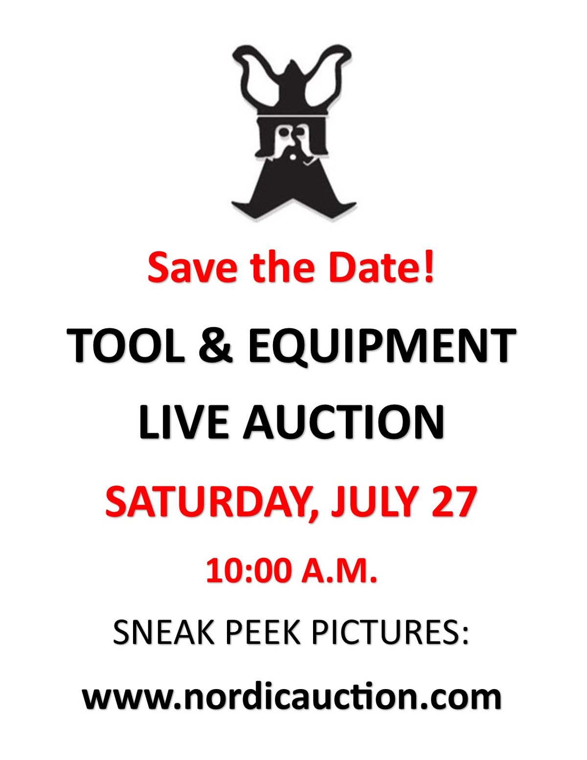 TOOL & EQUIPMENT LIVE AUCTION (July 27) Duluth, MN