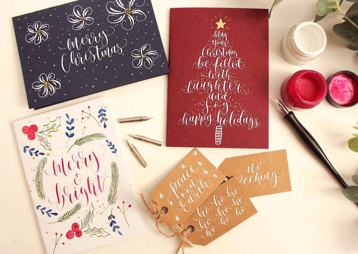 Christmas Card Modern Calligraphy Workshop 