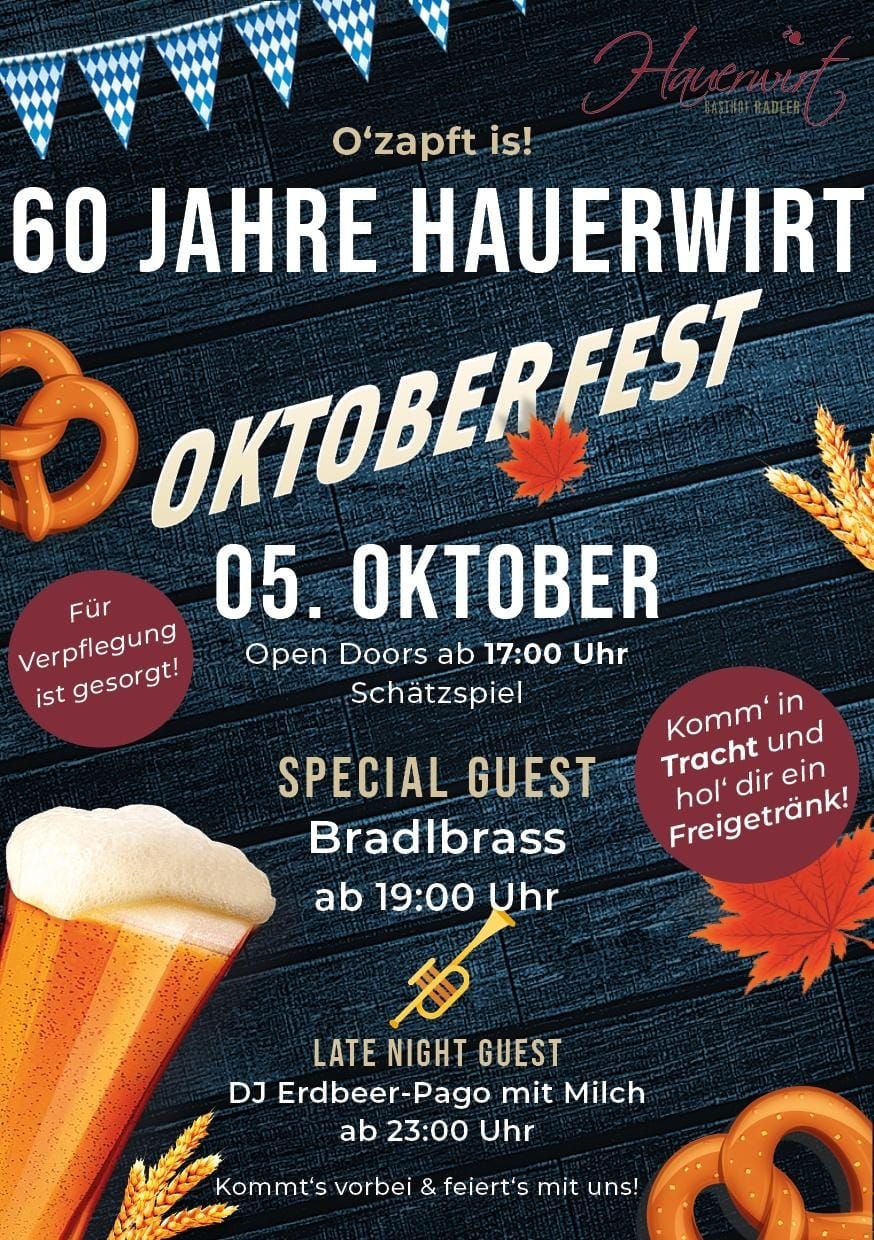 60 Jahre HAUERWIRT - Oktoberfest