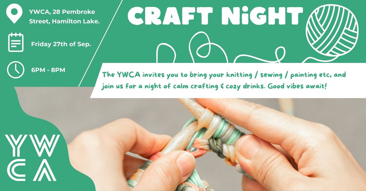 Craft Night with the YWCA