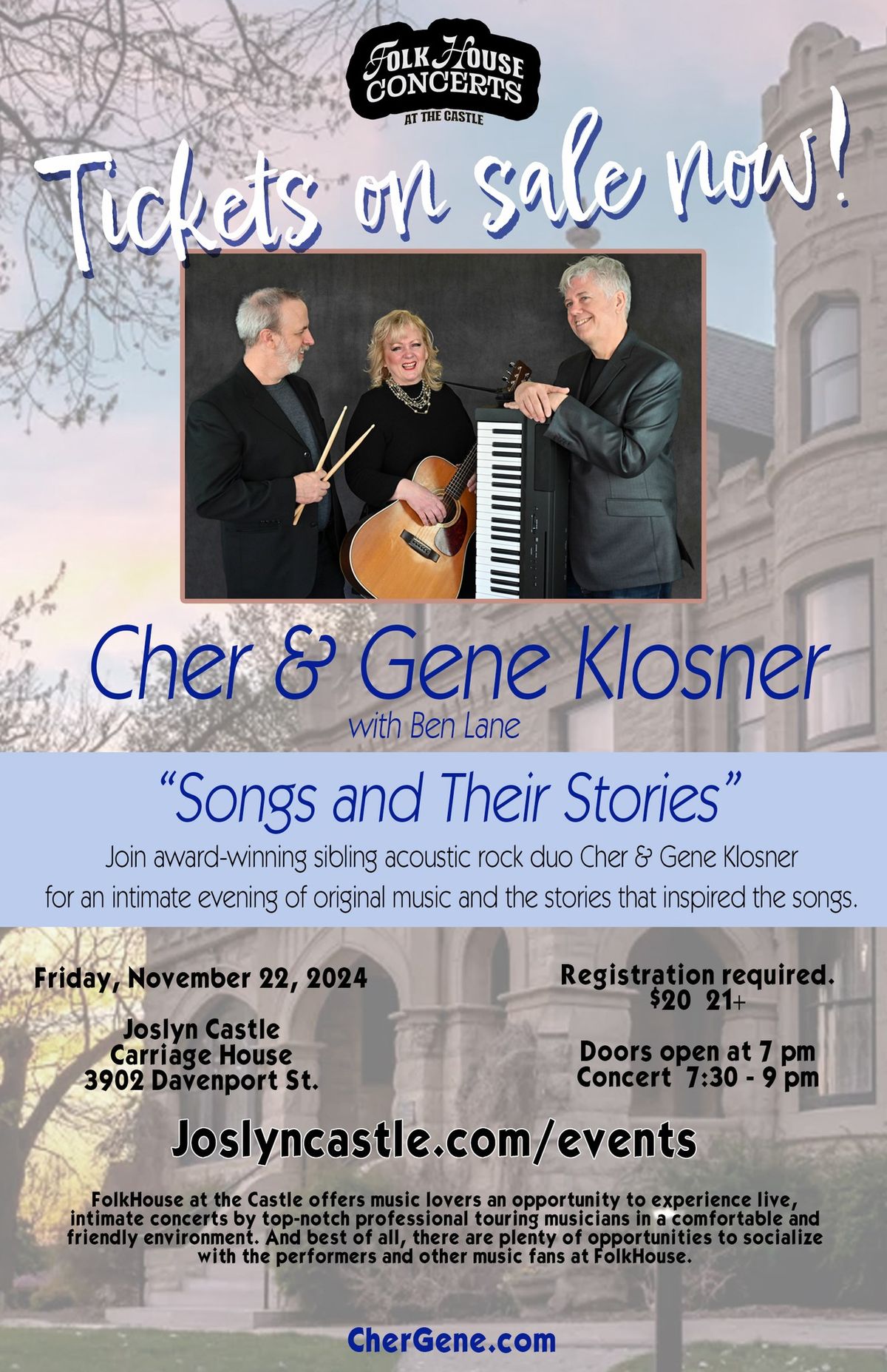 Cher & Gene Klosner - Songs and Their Stories - FolkHouse at Joslyn Castle