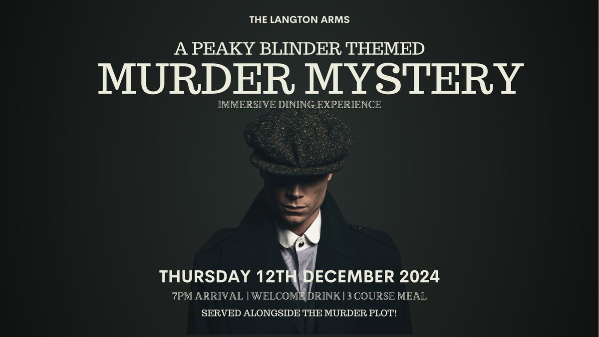 Peaky Blinder Murder Mystery Event 