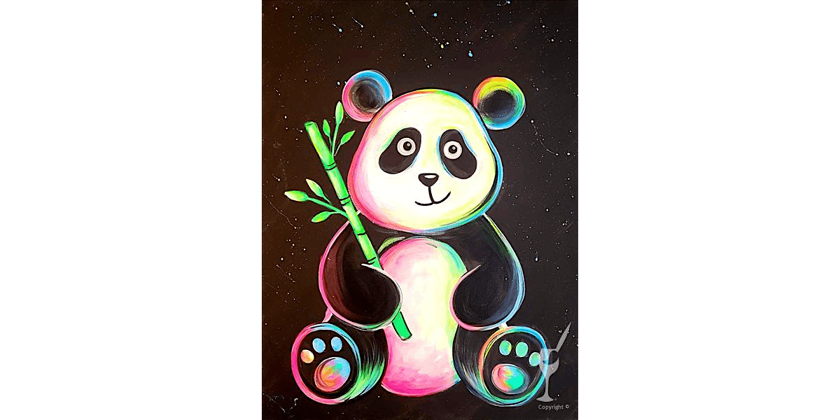 Neon Panda Art Session - Paint and Sip in Houston | Classpop!\u2122