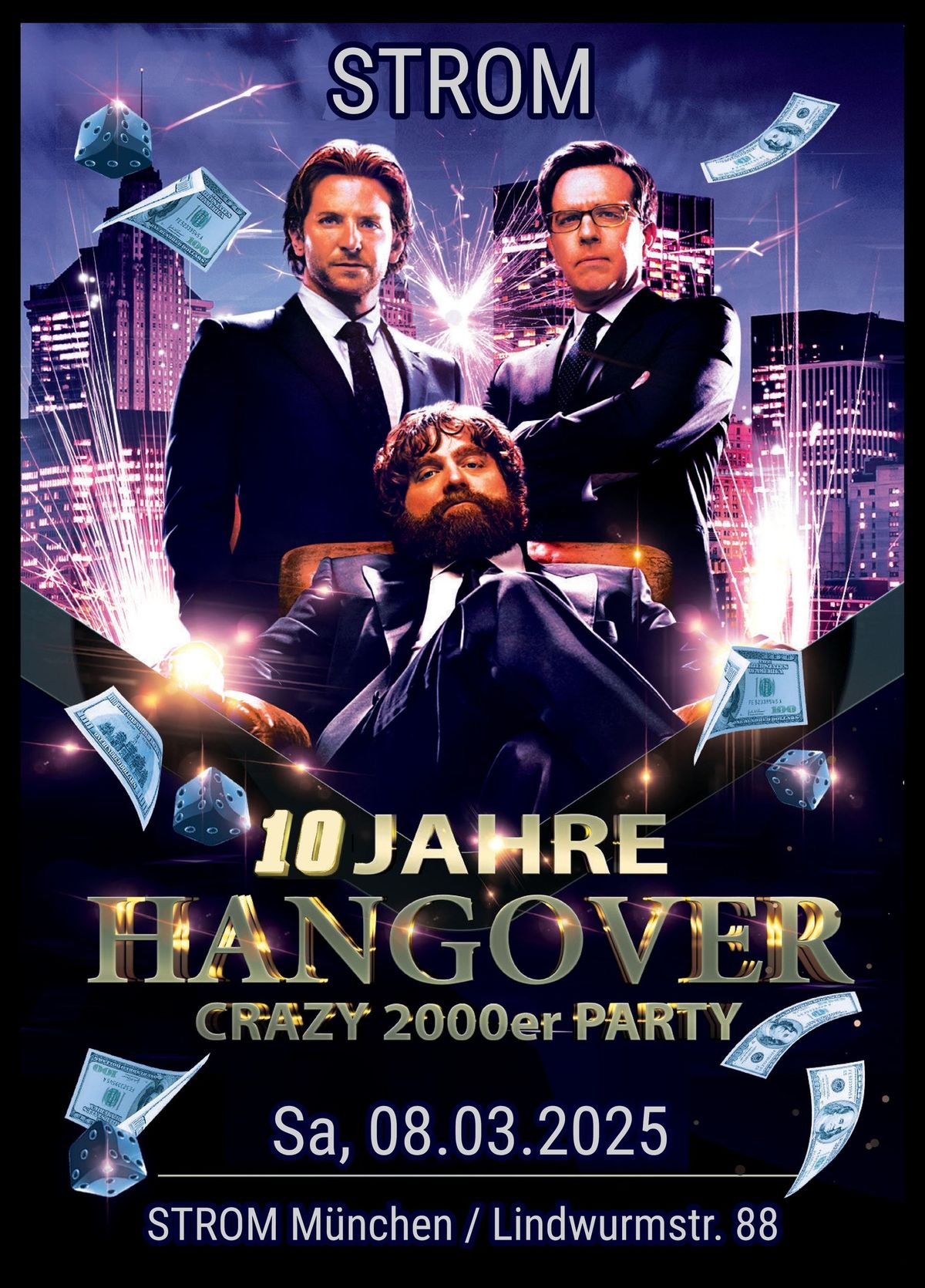 Hangover Crazy 2000er Party \/ 10 Jahre Jubil\u00e4um